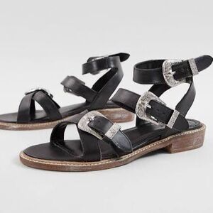 Crevo Western Buckle Sandals